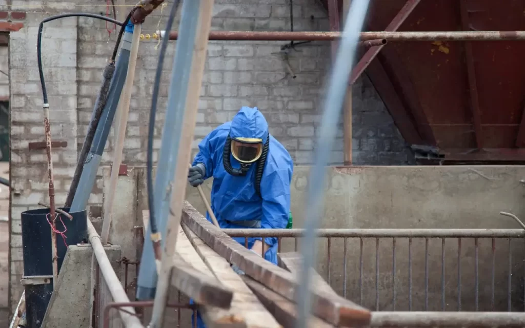Breakdown chart showing average asbestos removal costs in Australia